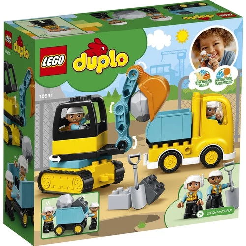 LEGO Duplo 10931 İnşaat Kamyonu ve Paletli Kazıcı (20 Parça) - 3