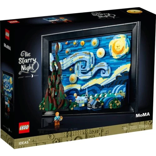 LEGO Ideas 21333 Vincent Van Gogh - Yıldızlı Gece (2316 Parça) - Resim 2