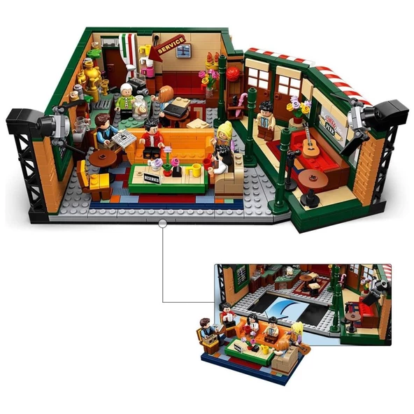 LEGO Ideas 21319 Central Perk Cafe Set (1070 Parça) - 7