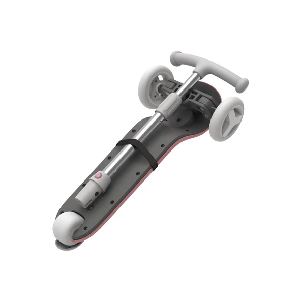 Xiaomi Mitu Işıklı Ayarlanabilir 3 Tekerlekli Scooter Pembe - 5