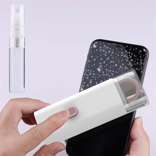 BUFFER® Çok Fonksiyonlu TV Bilgisayar Ekranı Kulaklık Fırçalı Spreyli Elektronik Temizlik Seti - Resim 5