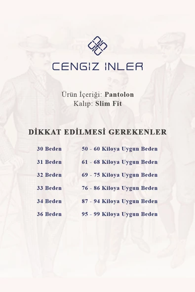 Cengiz İnler Fermuarlı 5 Cep Regular Fit Erkek Kot Pantolon - 4