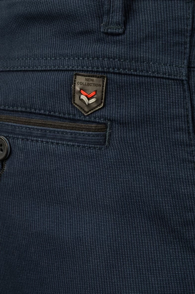 Cengiz İnler Fermuarlı 5 Cep Kuş Gözü Slim Fit Erkek Kanvas Pantolon - 3