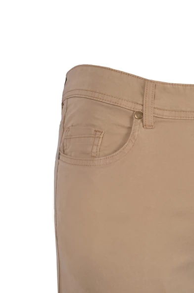 Cengiz İnler  Fermuarlı 5 Cep Düz  Slim Fit Erkek Kanvas Pantolon - 3