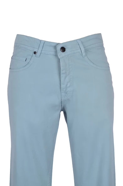 Cengiz İnler  Fermuarlı 5 Cep Düz  Slim Fit Erkek Kanvas Pantolon - 7