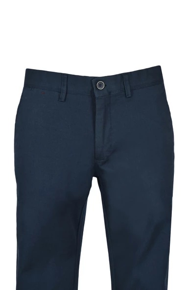 Cengiz İnler Fermuarlı Yan Cep Armürlü  Slim Fit Erkek Kanvas Pantolon - 6