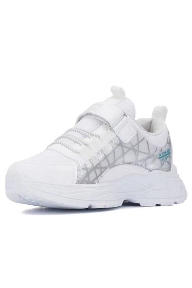 Günlük Kız - Erkek Çocuk Sneaker Nefes Alabilen Lastik Bağcıklı Cırtlı Hafif Esnek Ayakkabı 0013 - 12