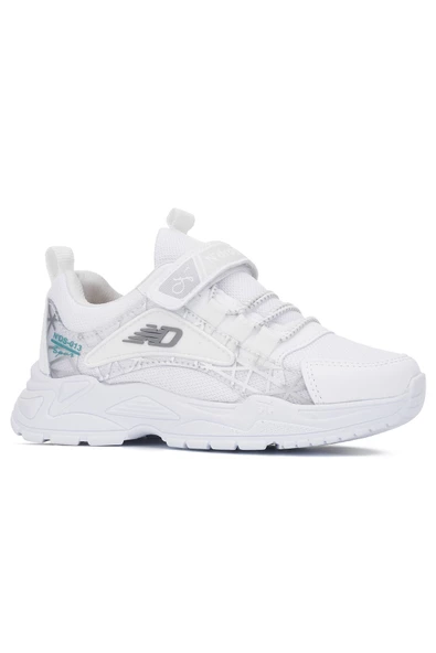 Günlük Kız - Erkek Çocuk Sneaker Nefes Alabilen Lastik Bağcıklı Cırtlı Hafif Esnek Ayakkabı 0013 - 6