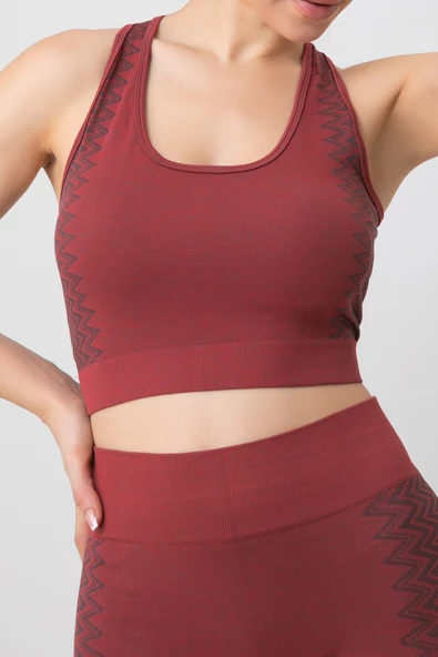 DoReMi Seamless Çapraz Kalın Askılı Spor Sütyen - Resim 3