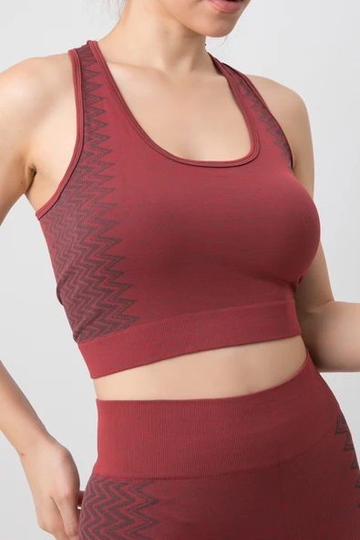 DoReMi Seamless Çapraz Kalın Askılı Spor Sütyen - Resim 9