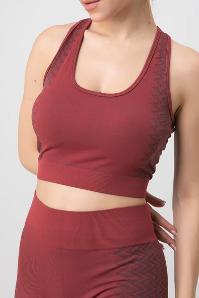 DoReMi Seamless Çapraz Kalın Askılı Spor Sütyen - Resim 6