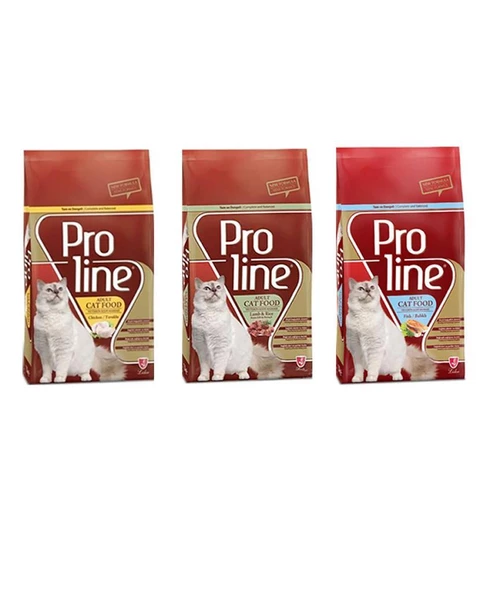 Proline Karışık Kedi Maması 1,5 Kg* 3 Adet