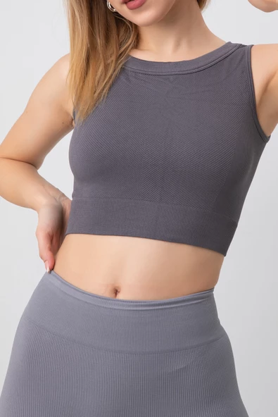DoReMi Seamless Ripli Spor Büstiyer - 2