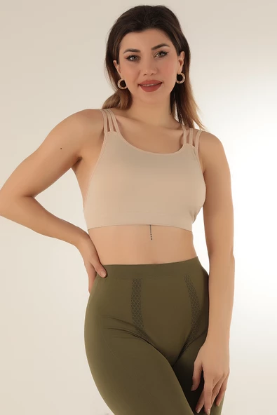 DoReMi Seamless Sırt Askılı Pedli Spor Sütyen - 11