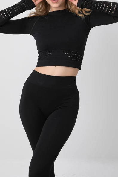 DoReMi Seamless Uzun Kollu Spor Tişört - 1