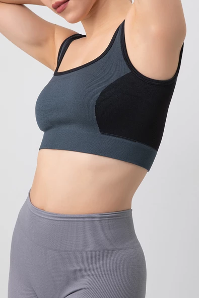 DoReMi Seamless Fitilli Kalın Askılı Spor Sütyen - 6