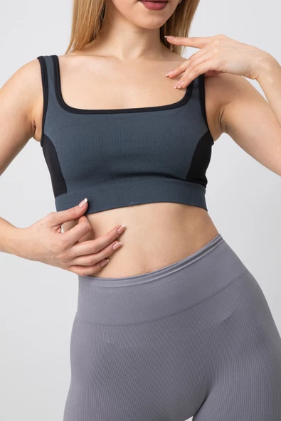 DoReMi Seamless Fitilli Kalın Askılı Spor Sütyen - 2