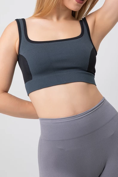 DoReMi Seamless Fitilli Kalın Askılı Spor Sütyen - 3