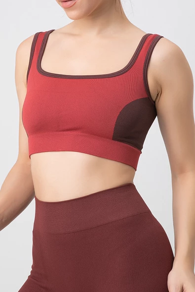 DoReMi Seamless Fitilli Kalın Askılı Spor Sütyen - 9