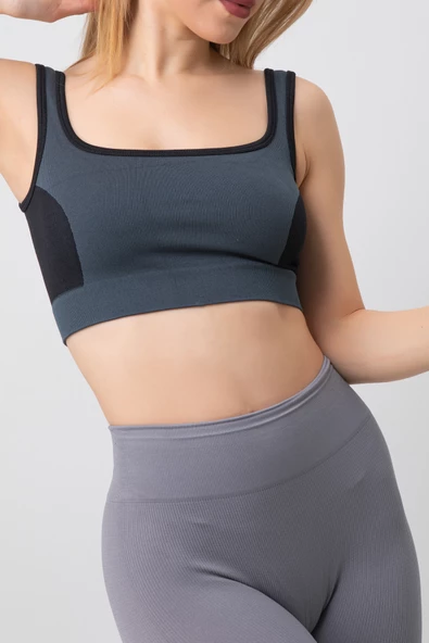 DoReMi Seamless Fitilli Kalın Askılı Spor Sütyen - 5