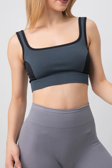 DoReMi Seamless Fitilli Kalın Askılı Spor Sütyen - 4
