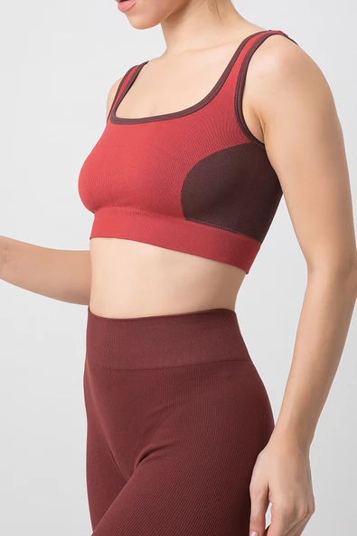 DoReMi Seamless Fitilli Kalın Askılı Spor Sütyen - 12