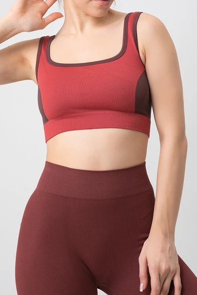 DoReMi Seamless Fitilli Kalın Askılı Spor Sütyen - 11