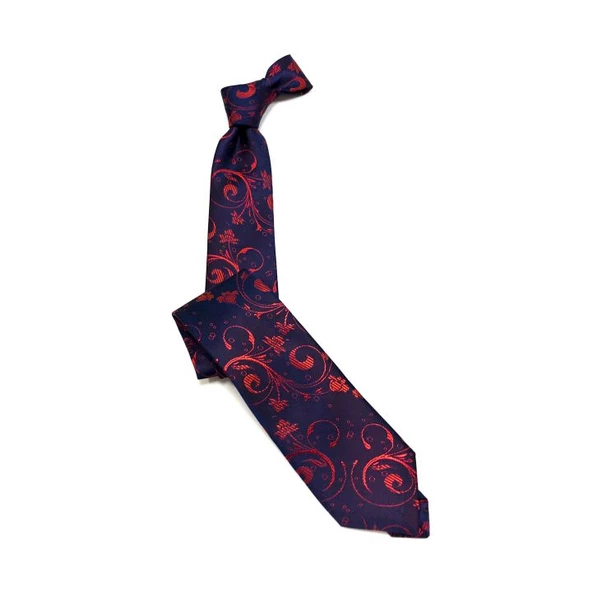 Cengiz İnler Sarmaşık Desen Mikrofiber Erkek Kravat Aksesuar - 3