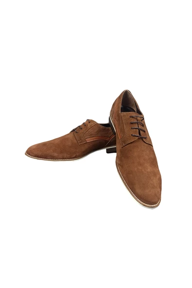 Cengiz İnler Bağcıklı Düz Süet Klasik Erkek Ayakkabı - 2