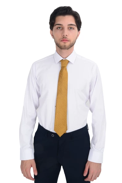 Cengiz İnler Düz Kruvaze Slim Fit Erkek Takım Elbise - 12