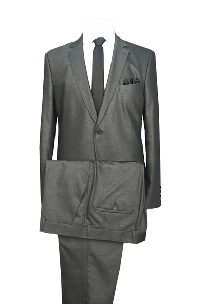 Cengiz İnler Dokulu Çift Düğme 8 Drop Modern Fit Erkek Takım Elbise - 4
