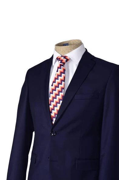 Cengiz İnler Düz Çift Düğme 6 Drop Slim Fit Erkek Takım Elbise - 4