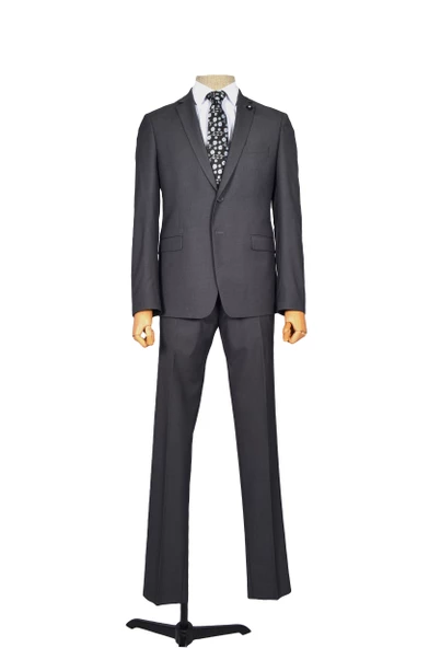 Cengiz İnler Düz Çift Düğme 6 Drop Slim Fit Erkek Takım Elbise - 7