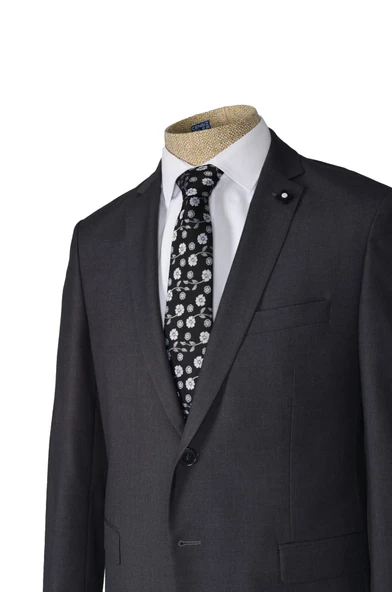 Cengiz İnler Düz Çift Düğme 6 Drop Slim Fit Erkek Takım Elbise - 9