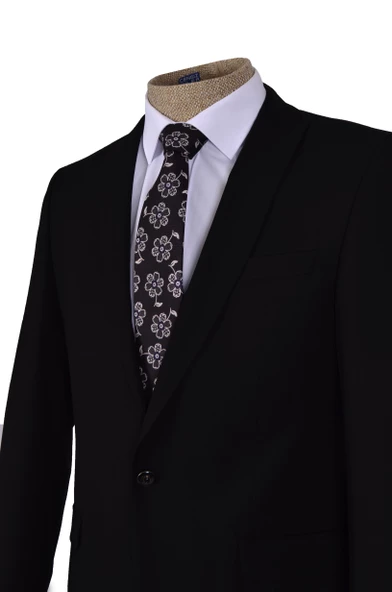 Cengiz İnler Kırlangıç Yaka Tek Düğme 6 Drop Slim Fit Erkek Takım Elbise - 2