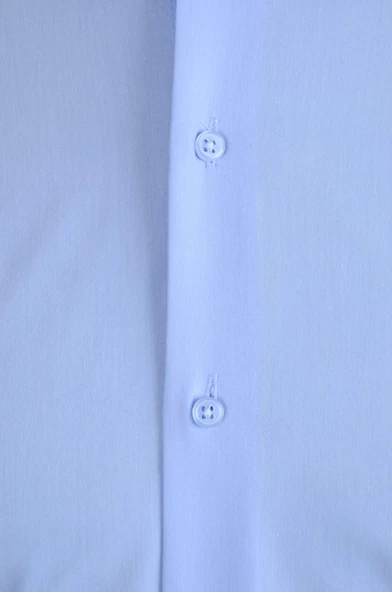 Cengiz İnler Standart Yaka Düz Slim Fit Erkek Pamuk Gömlek - 5