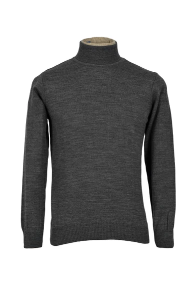 Cengiz İnler Tam Balıkçı Düz Slim Fit Erkek Triko - 6