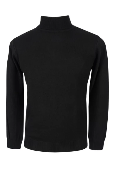 Cengiz İnler Tam Balıkçı Düz Slim Fit Erkek Triko - 3