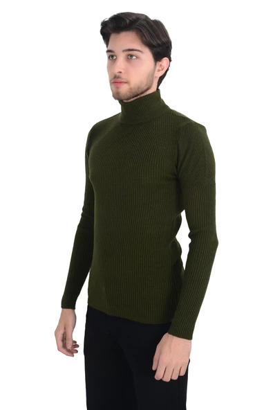 Cengiz İnler Yarım Balıkçı İnce Fitil Slim Fit Erkek Triko - 4