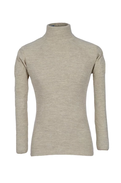 Cengiz İnler Yarım Balıkçı İnce Fitil Slim Fit Erkek Triko