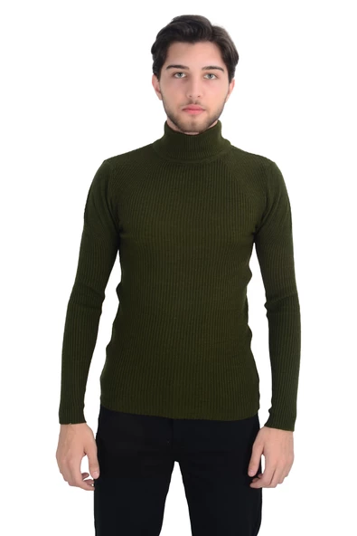 Cengiz İnler Yarım Balıkçı İnce Fitil Slim Fit Erkek Triko - 7