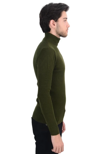 Cengiz İnler Yarım Balıkçı İnce Fitil Slim Fit Erkek Triko - 10