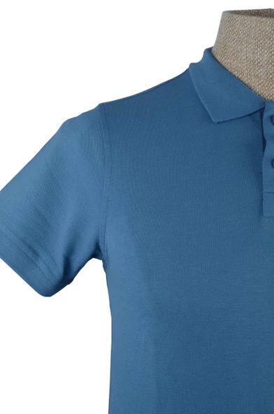 Cengiz İnler Polo Yaka Düz Slim Fit Erkek T-shirt - 8