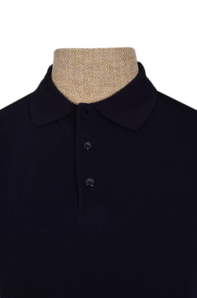 Cengiz İnler Polo Yaka Düz Slim Fit Erkek T-shirt - 5