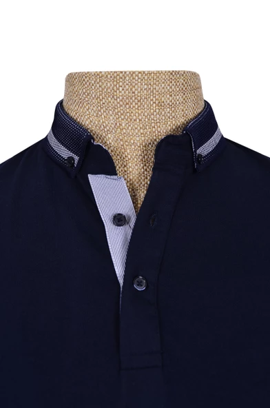 Cengiz İnler Polo Yaka Düz Slim Fit Erkek T-shirt