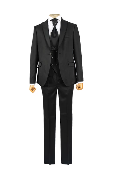 Cengiz İnler Armür Desen Kırlangıç Yaka Damatlık - 9