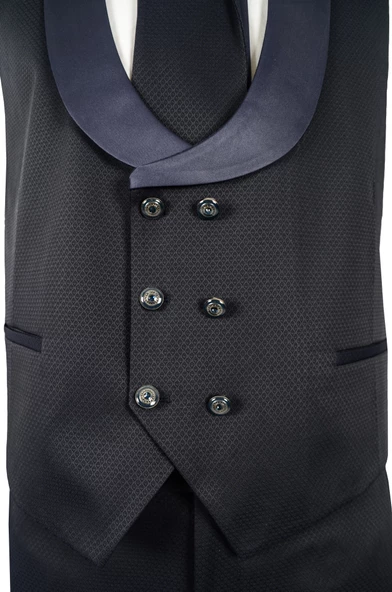 Cengiz İnler Armür Desen Kırlangıç Yaka Damatlık - 4