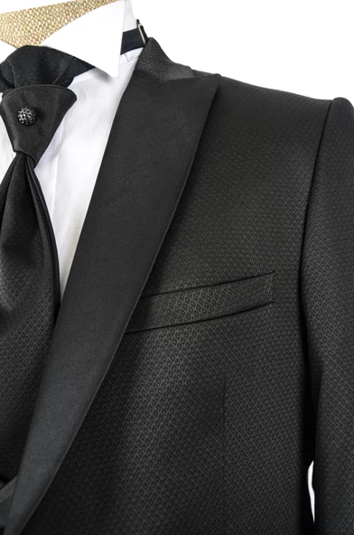 Cengiz İnler Armür Desen Kırlangıç Yaka Damatlık - 10