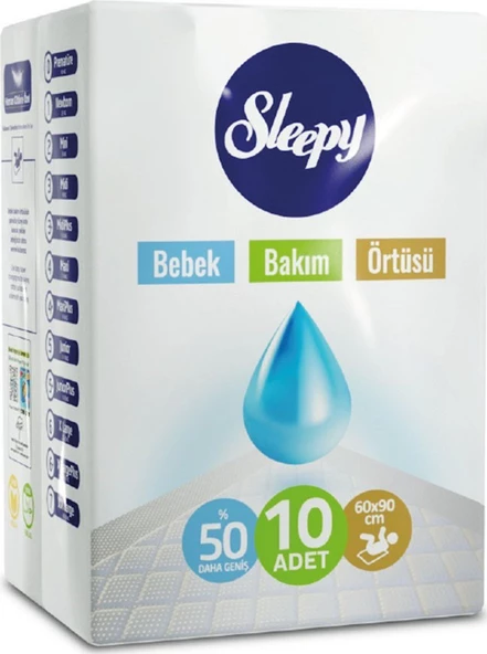 Sleepy Bebek Bakım Örtüsü 40 Lı