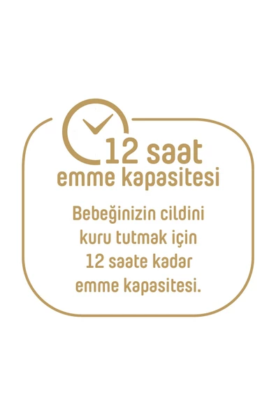 Pure Baby Organik Pamuklu Cırtlı Bez Tekli Paket 1 Numara Yenidogan 128 Adet (64x2 Paket) - 7